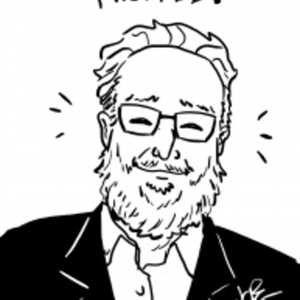 Cartoon of Michael Flatté
